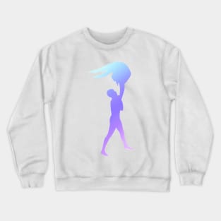 A pair doing an arched hand to hand Crewneck Sweatshirt